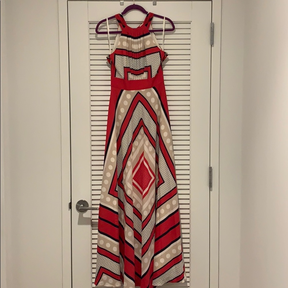 Never been worn vibrant colored formal dress.